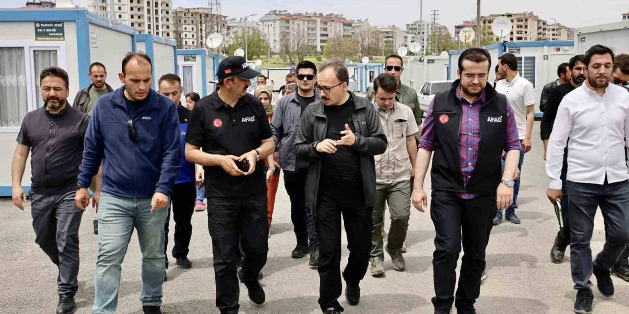 Vali Kızılkaya, Elbistan’da Kaldığı Yerden Devam Ediyor