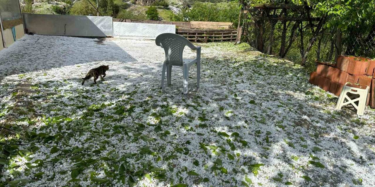 Yozgat’ta Dolu Yağışı Etkili Oldu