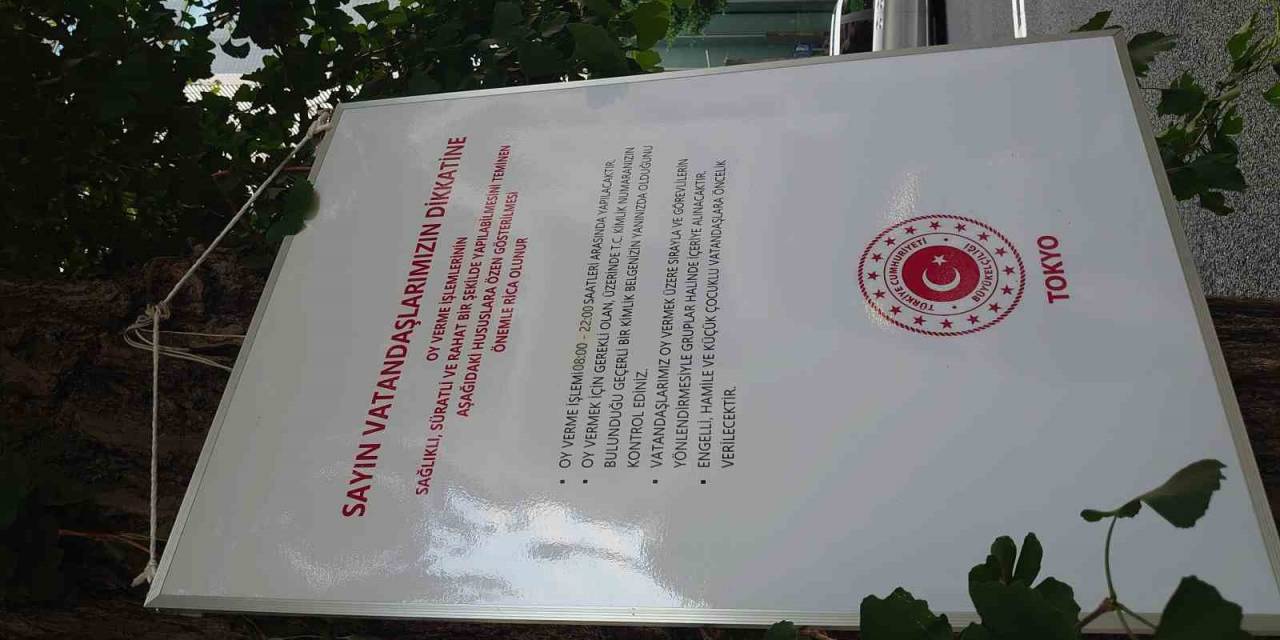 Japonya’daki Türk Seçmenler Cumhurbaşkanı Seçiminin 2. Turu İçin Sandık Başında