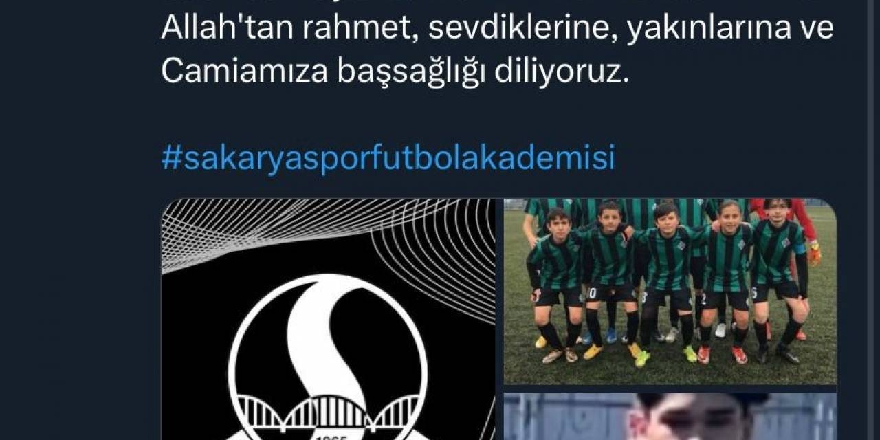 15 Yaşındaki Futbolcu Kazada Hayatını Kaybetti