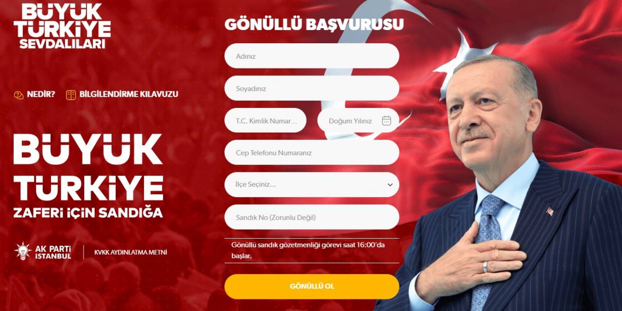 Ak Parti İstanbul’dan Vatandaşlara Sandıklarda "gönüllü Görev" Daveti