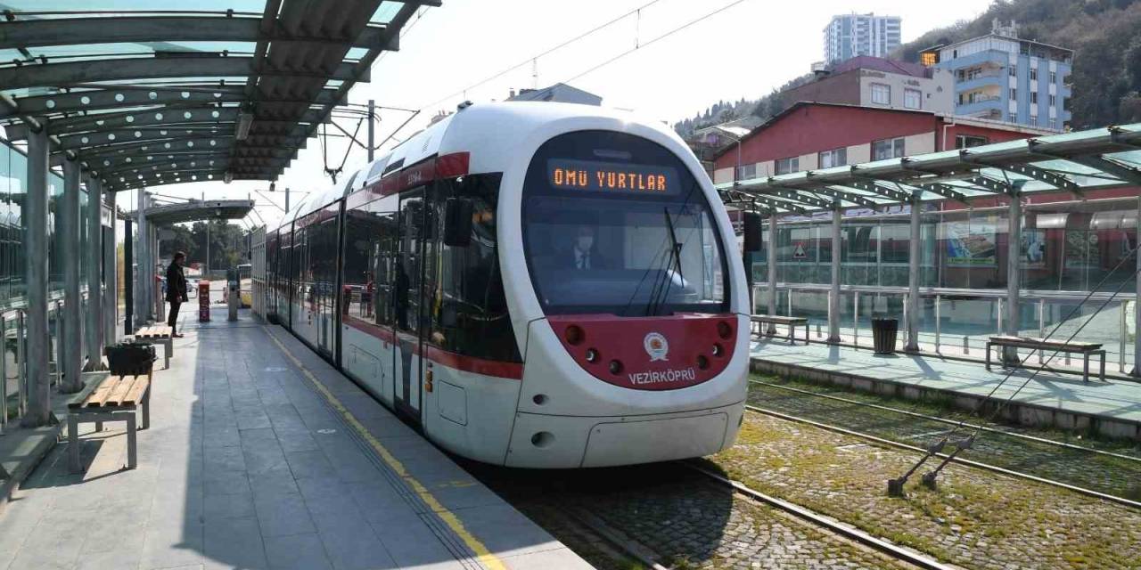 Samsun’da Tramvaylar 4 Ayda 7 Milyon 350 Bin Yolcu Taşıdı