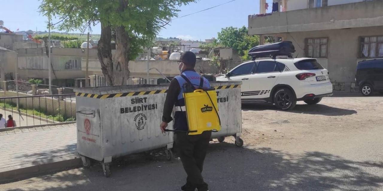 Siirt Belediyesi Kent Genelinde İlaçlama Çalışmalarına Başladı