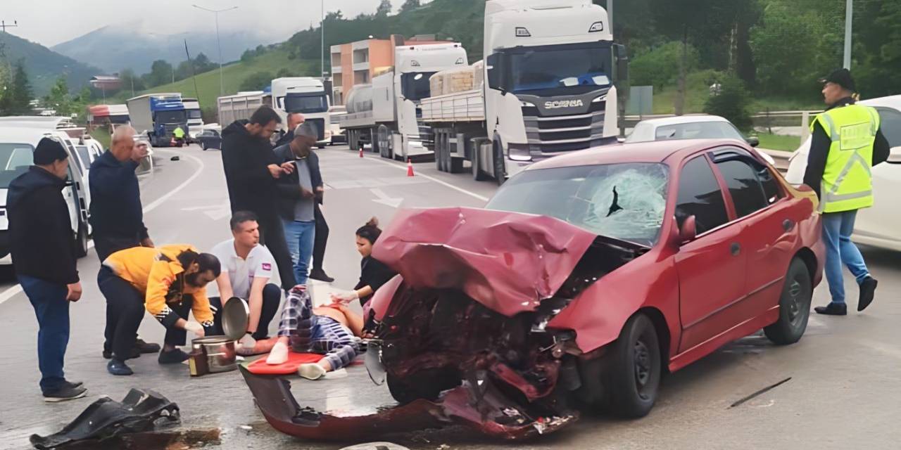 Samsun’da Otomobil İle Tır Çarpıştı: 1 Yaralı