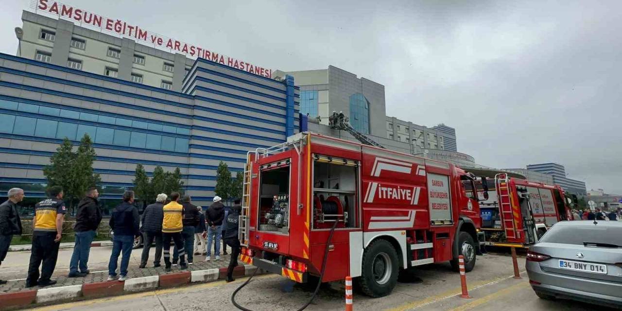 Samsun Eğitim Ve Araştırma Hastanesi’nde Korkutan Yangın