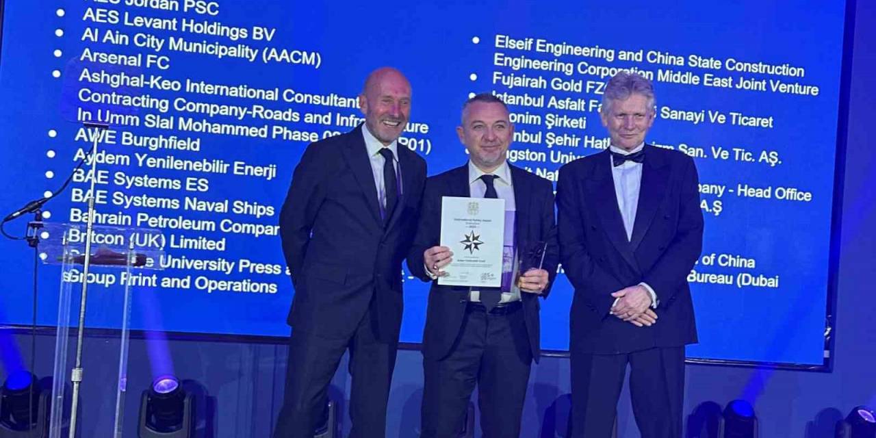 Aydem Yenilenebilir Enerji’ye Uluslararası İş Güvenliği Üstün Başarı Ödülü