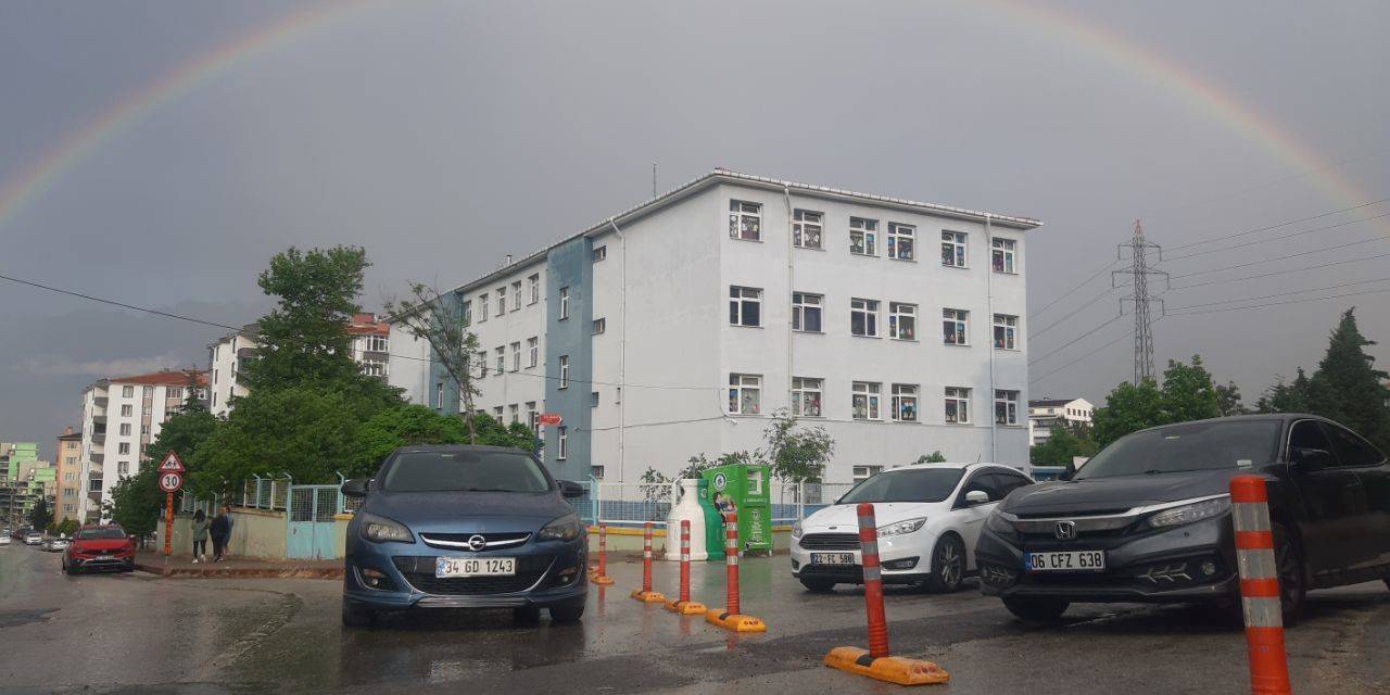 Edirne’de Gökkuşağı Hayran Bıraktı