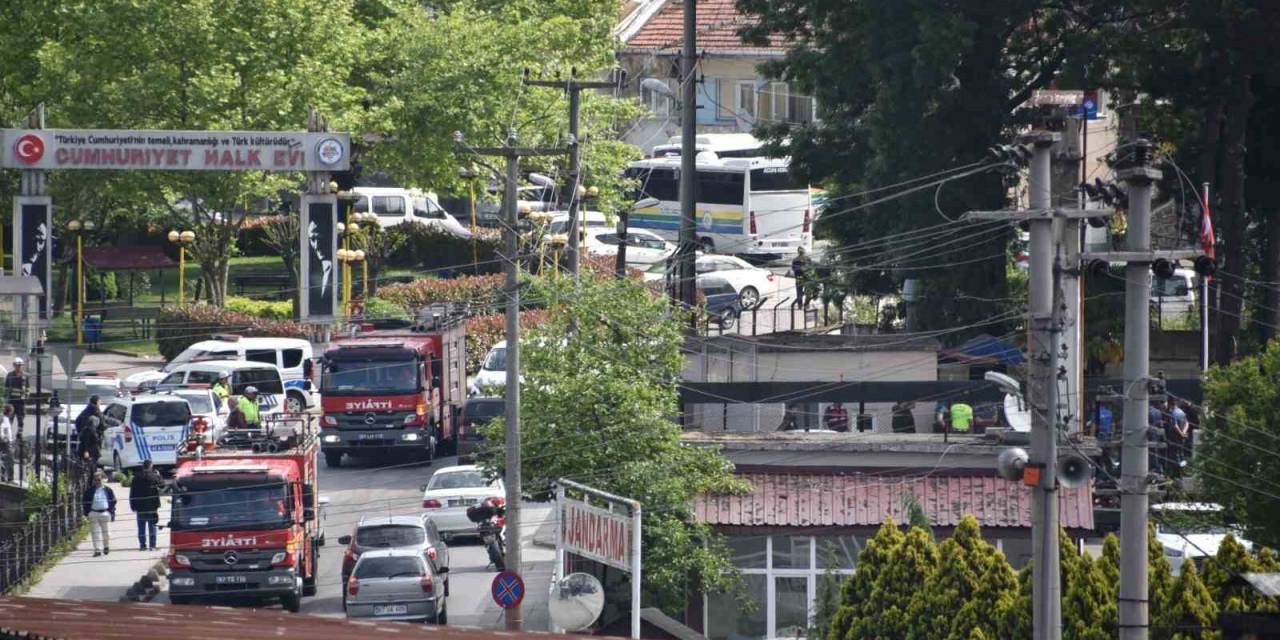 Cezaevinde Yangın Tatbikatı Ekipleri Harekete Geçirdi
