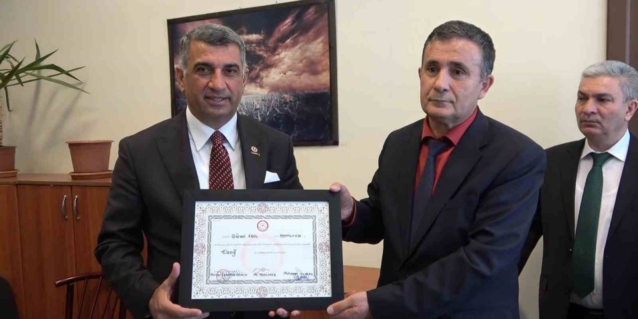 Milletvekili Gürsel Erol Mazbatasını Aldı