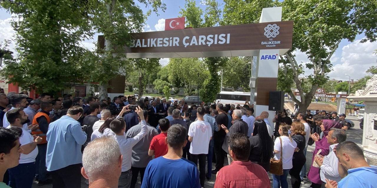 Adıyaman’da Balıkesir Çarşısı Dualarla Açıldı