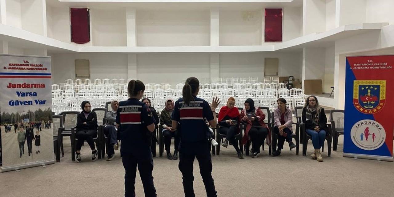 Jandarmadan Erkeklere “kadına El Kal-ka-maz” Eğitimi Verildi