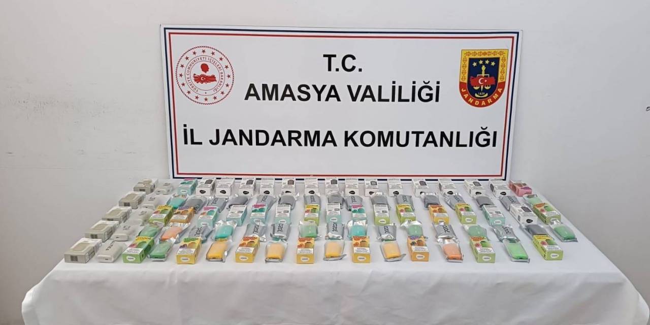 Amasya’da Jandarmadan Kaçak Elektronik Sigara Operasyonu