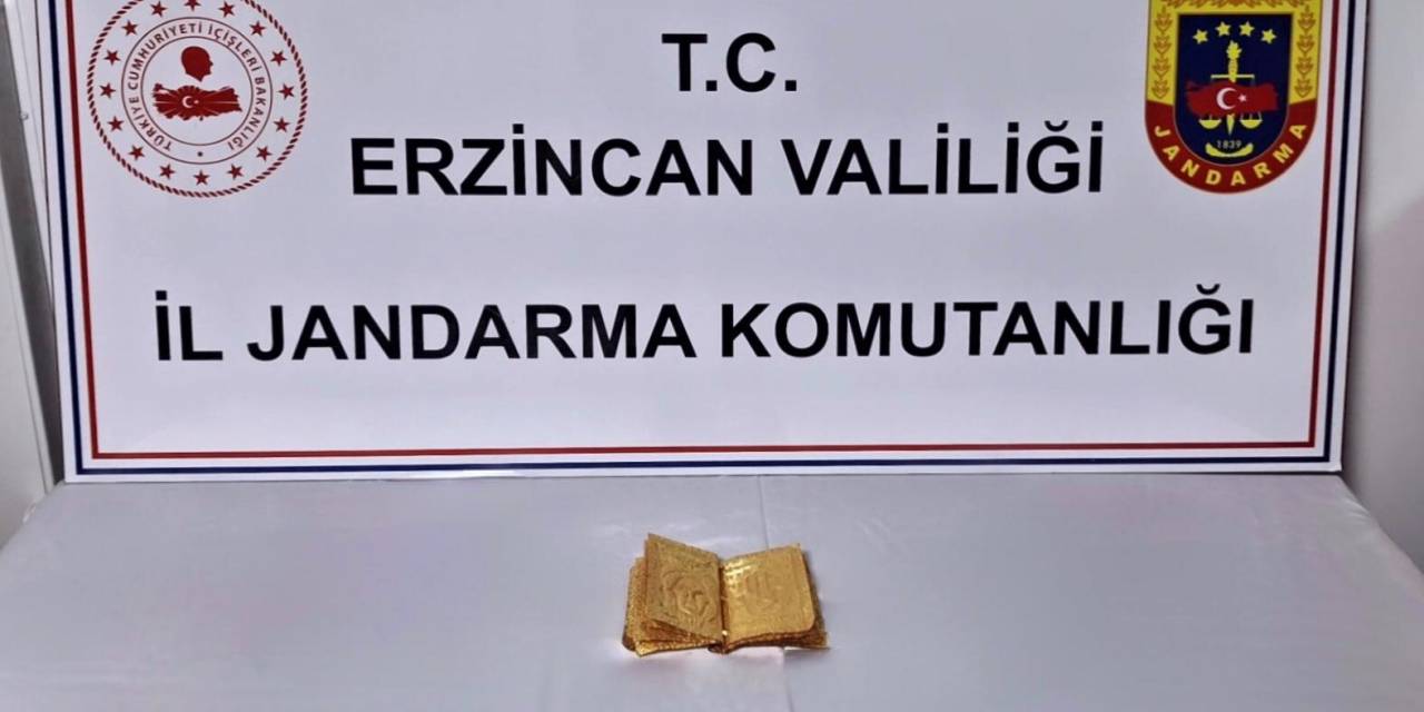 Erzincan’da Altın Sayfalı Kitap Ele Geçirildi