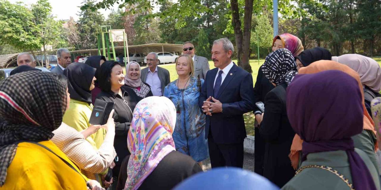 Mazbatasını Alan Ak Partili Şahin Tin Saha Çalışmalarına Ara Vermeden Devam Etti