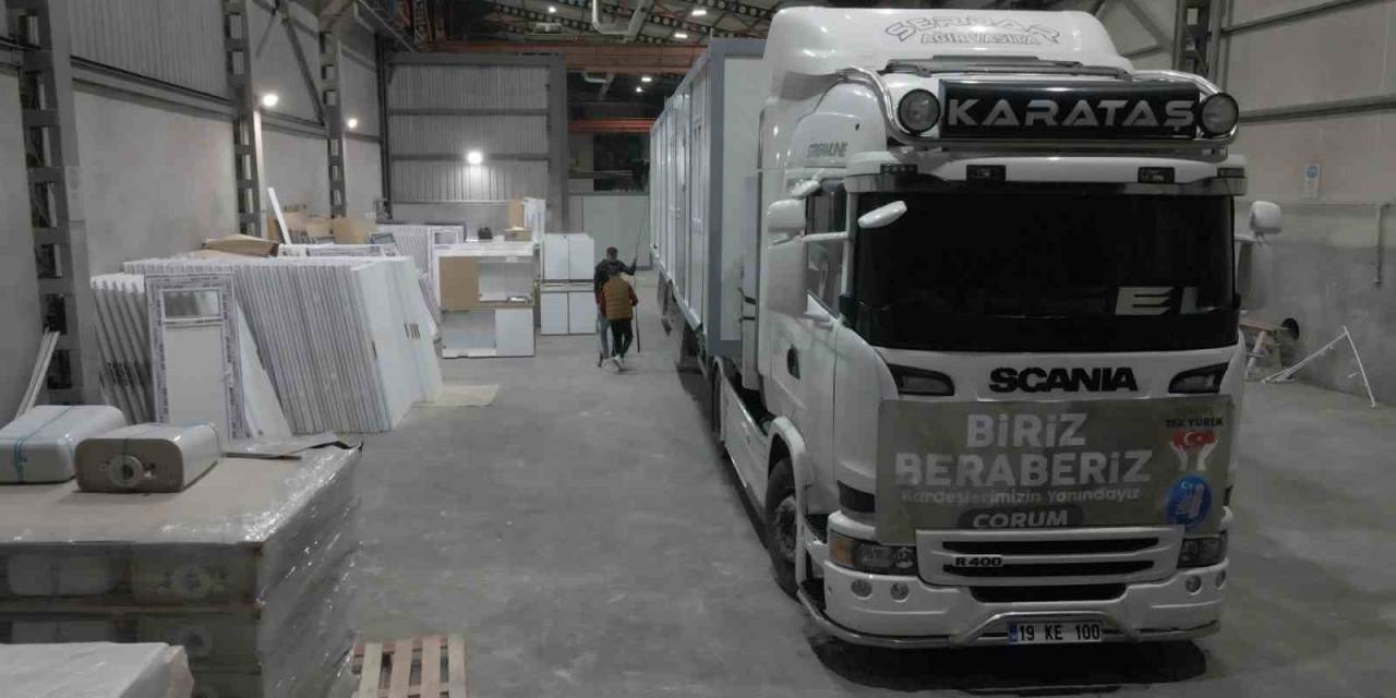 Çorum Belediyesinden Afşin’e 14 Konteyner