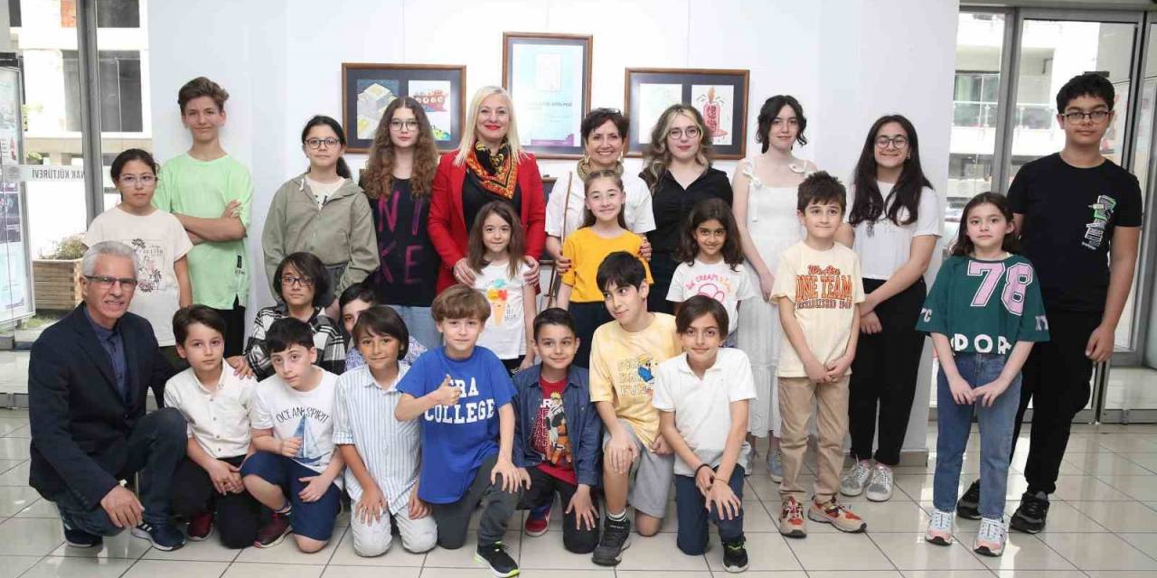 Nilüfer’de Küçüklerden Mesaj Dolu Çizgiler