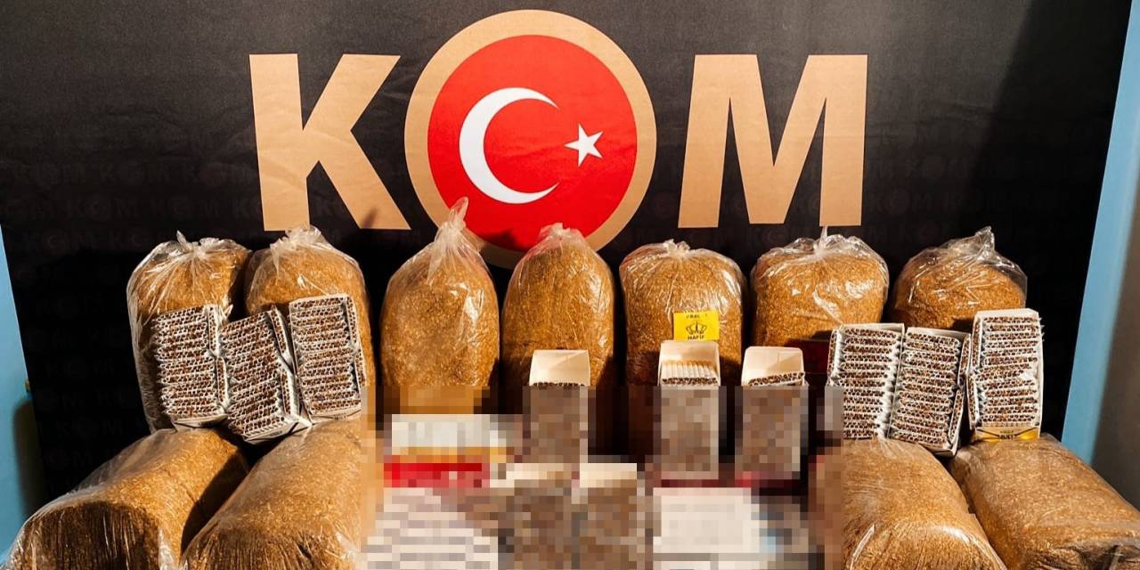 Karabük’te 55 Kilogram Kaçak Tütün Ve 7 Bin Makaron Ele Geçirildi