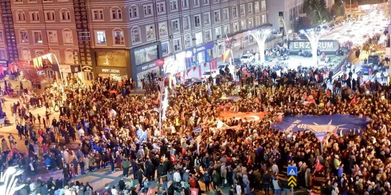 Erzurum’da Erdoğan Coşkusu