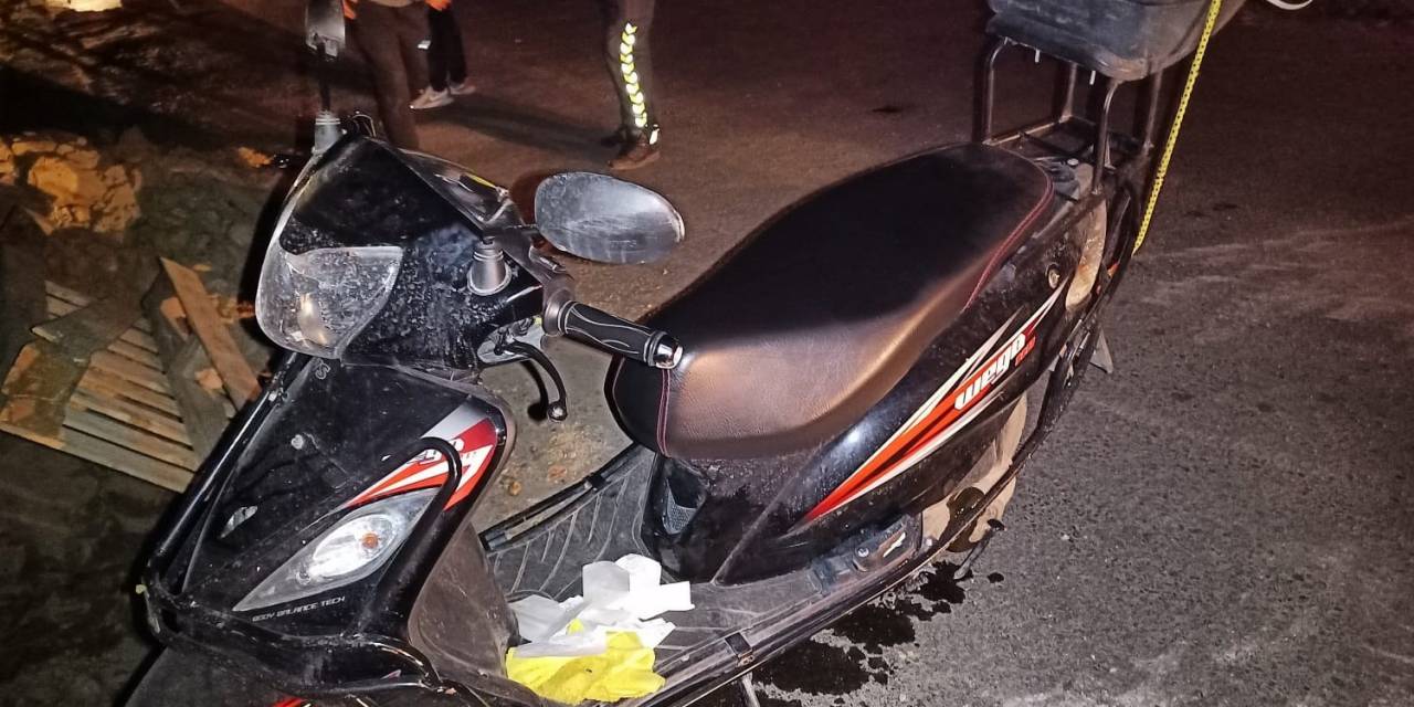 Direksiyon Hakimiyetini Kaybeden Motosiklet Sürücüsü Yaralandı