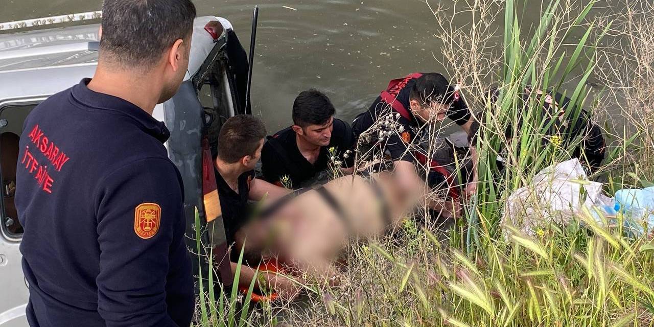 Aksaray’da Araç Kanala Düştü: 1 Ölü, 1 Yaralı