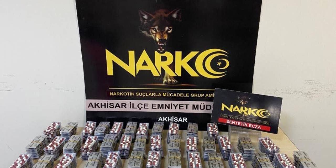 Manisa’da 5 Bin 608 Adet Sentetik Hap Ele Geçirildi