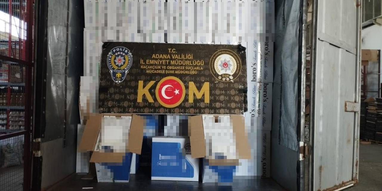 59 Milyon Kaçak Makaron Ele Geçirildi