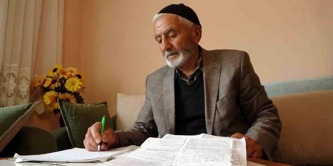 75 Yaşındaki Eyüp Özer, “cumhurbaşkanı Erdoğan” Sevgisini Şiire Döktü
