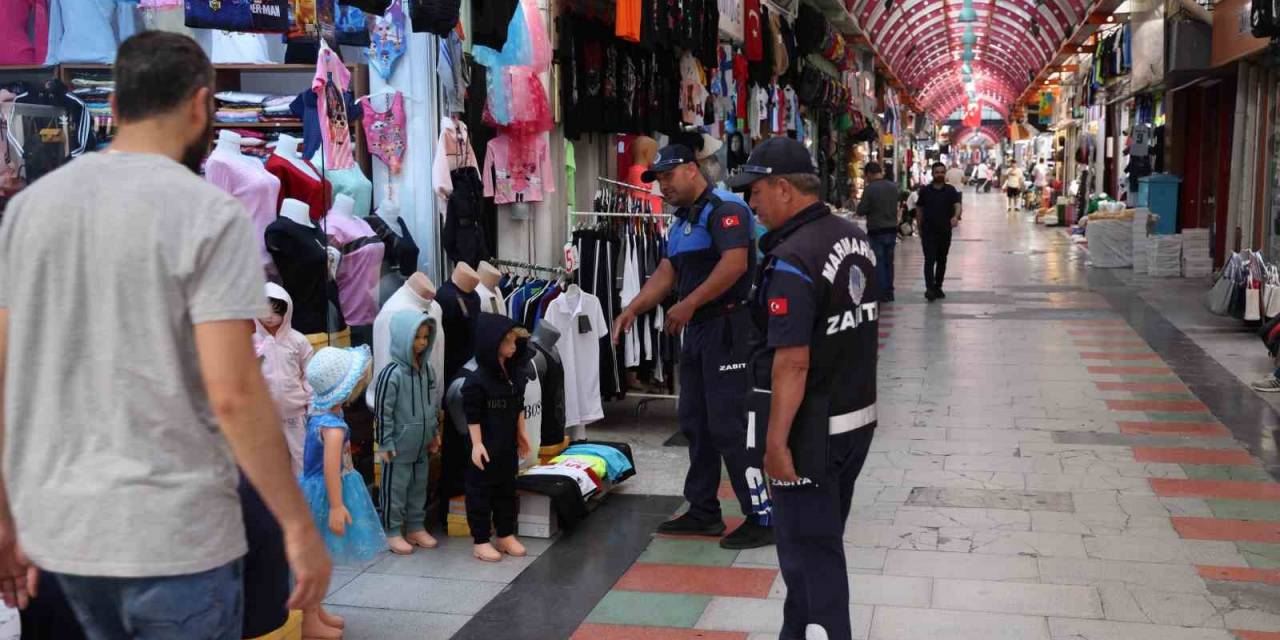 Marmaris Belediyesi’nden Kapalı Çarşıda İşgaliye Denetimi
