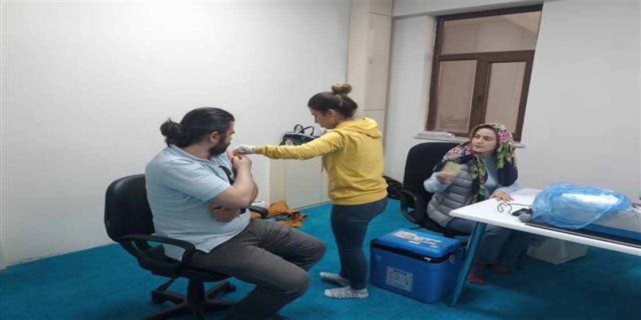 Hacı Adayları Aşı Oldu