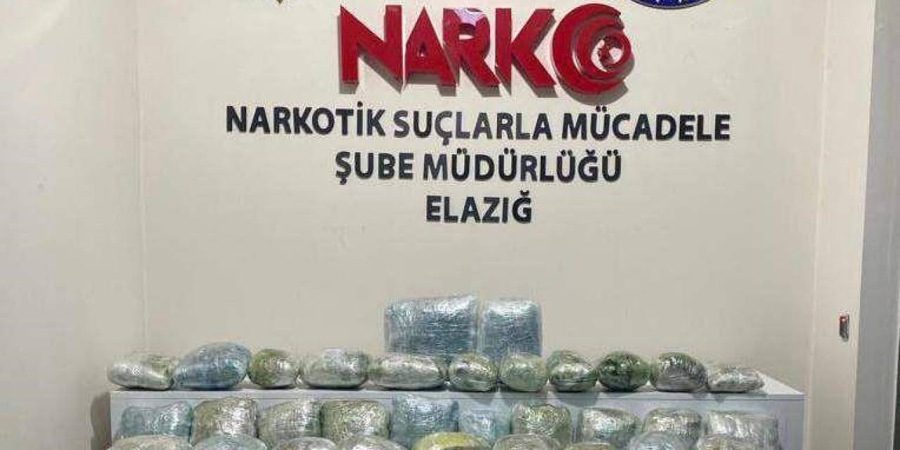 Elazığ’da 35 Kilogram Kubar Esrar Ele Geçirildi