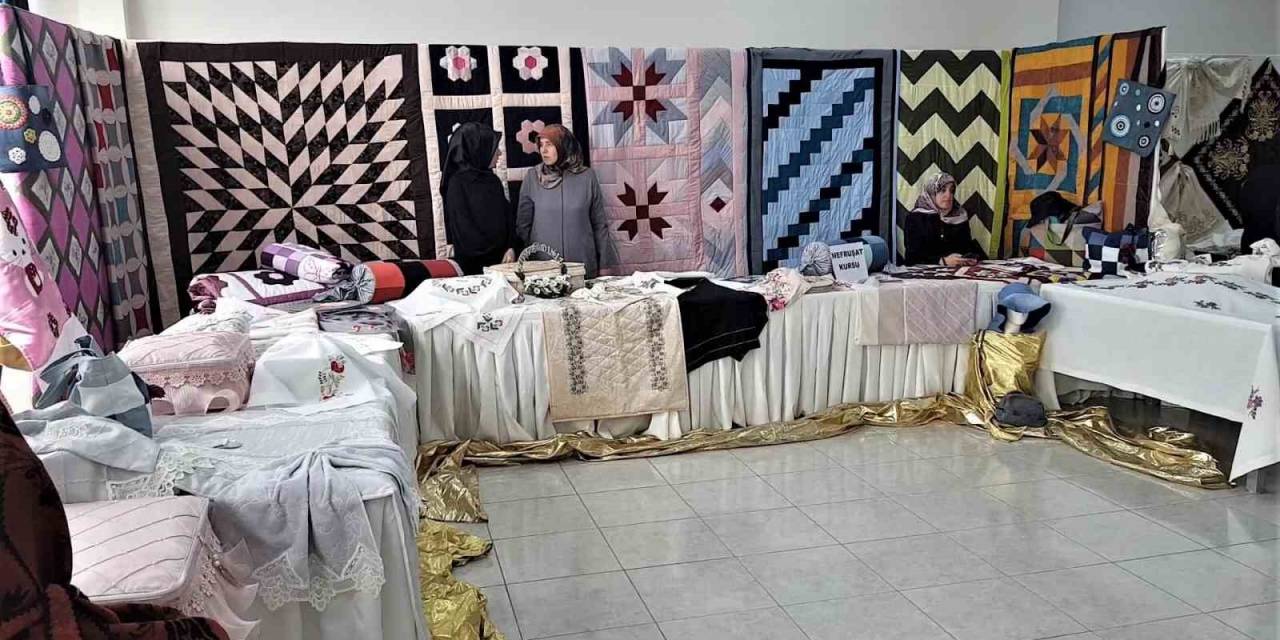 Halk Eğitim Merkezlerindeki Kurslarda Yapılan Çalışmalar Sergilendi