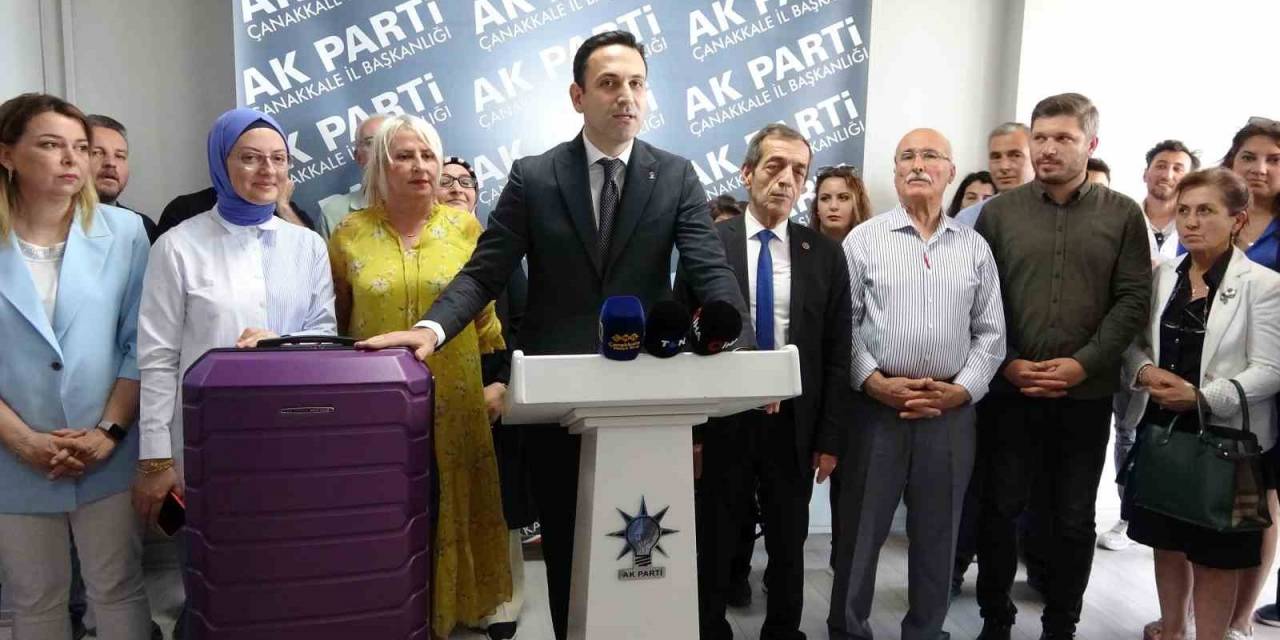 Ak Parti İl Başkanı’ndan Chp’li Belediye Başkanı’na ‘mor Bavullu’ Gönderme