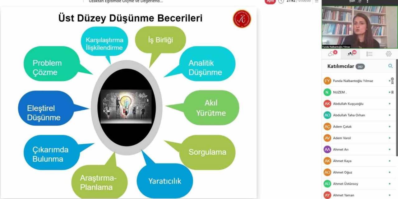 Nevü’lü Akademisyenlere ‘uzaktan Eğitimde Ölçme Ve Değerlendirme’ Semineri Verildi