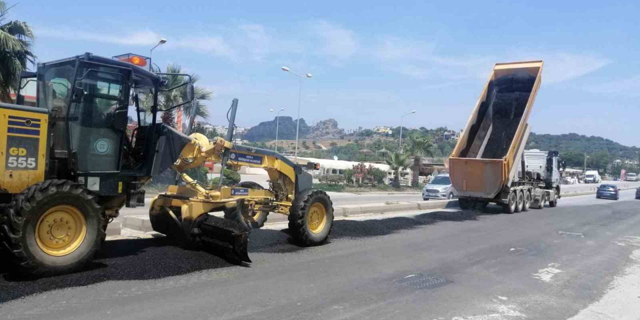 Bodrum’da Altyapısı Tamamlanan Yerler Asfaltlanıyor