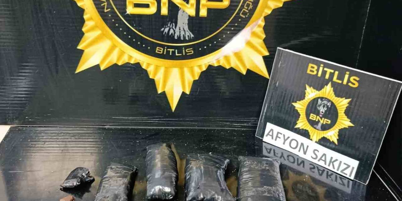 Bitlis’te 1 Kilo 150 Gram Afyon Sakızı Ele Geçirildi
