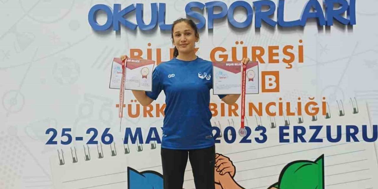 Evindar Demirbağ’dan Bilek Güreşinde İki Madalya