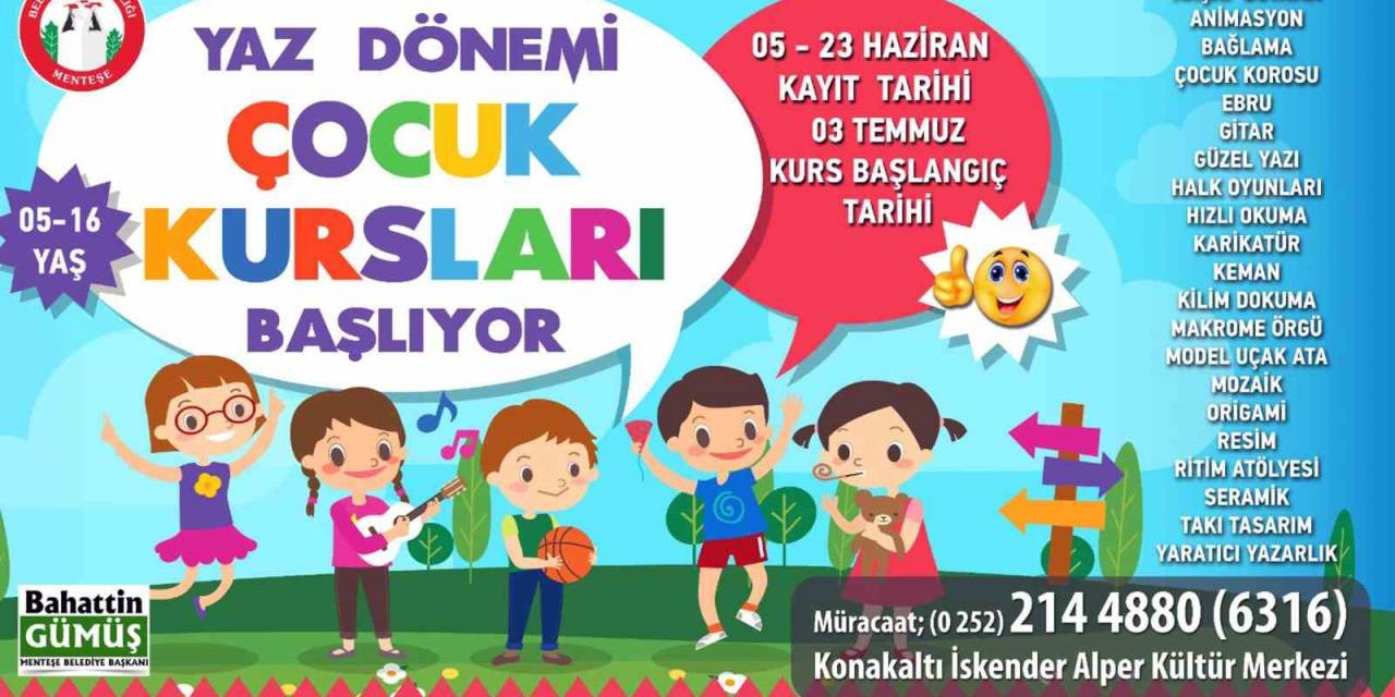 Menteşe Belediyesi Yaz Kurslarına Kayıtlar Başladı