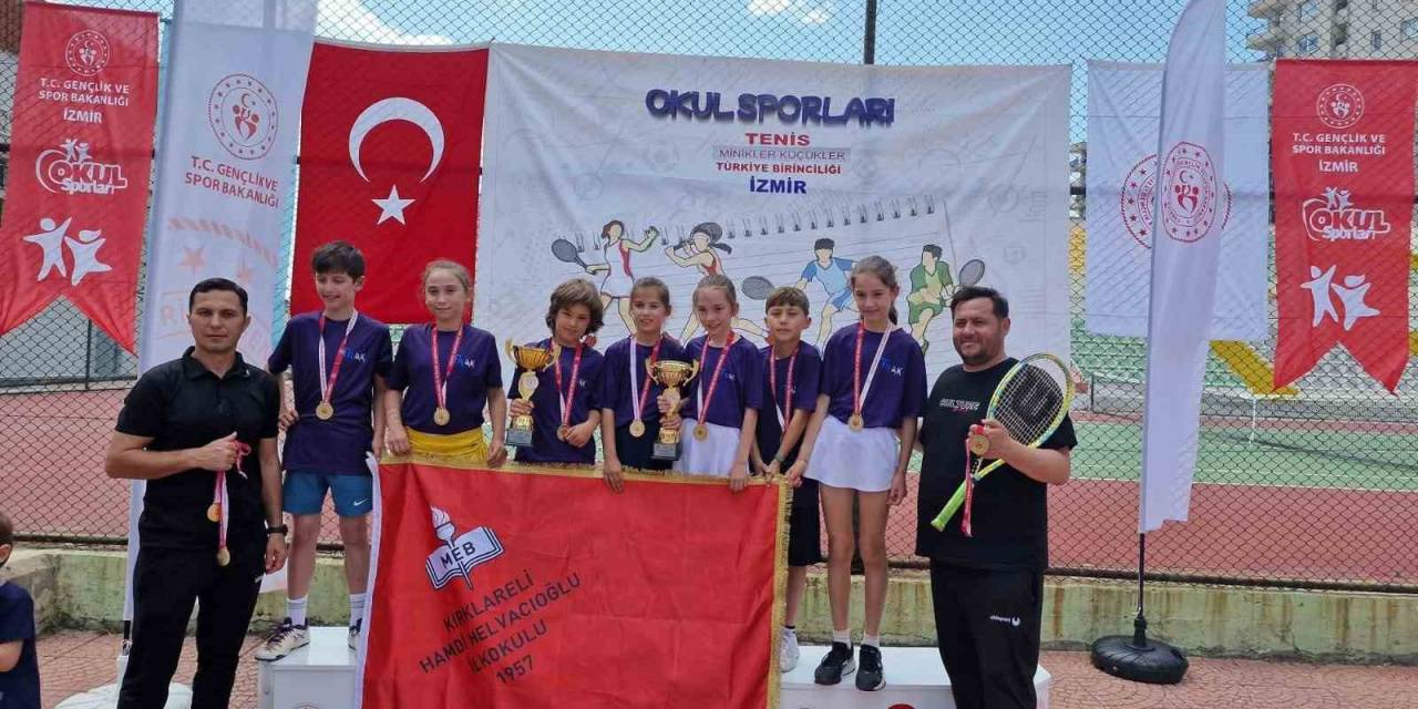 Kırklarelili Minik Tenisçiler Türkiye Şampiyonu Oldu