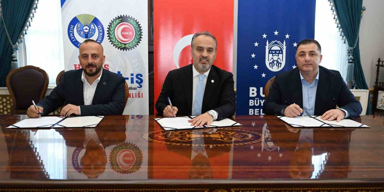 Bursa Büyükşehir Belediyesi Ve Buski İşçileri İçin Toplu Sözleşme İmzalandı