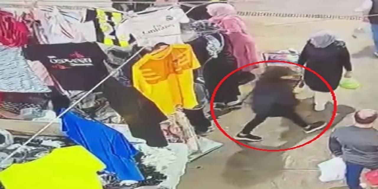 Halı İle Kızı Kamufle Etti: Saniyeler İçinde 18 Bin Tl’lik Çantayı Çalıp Kayıplara Karıştılar