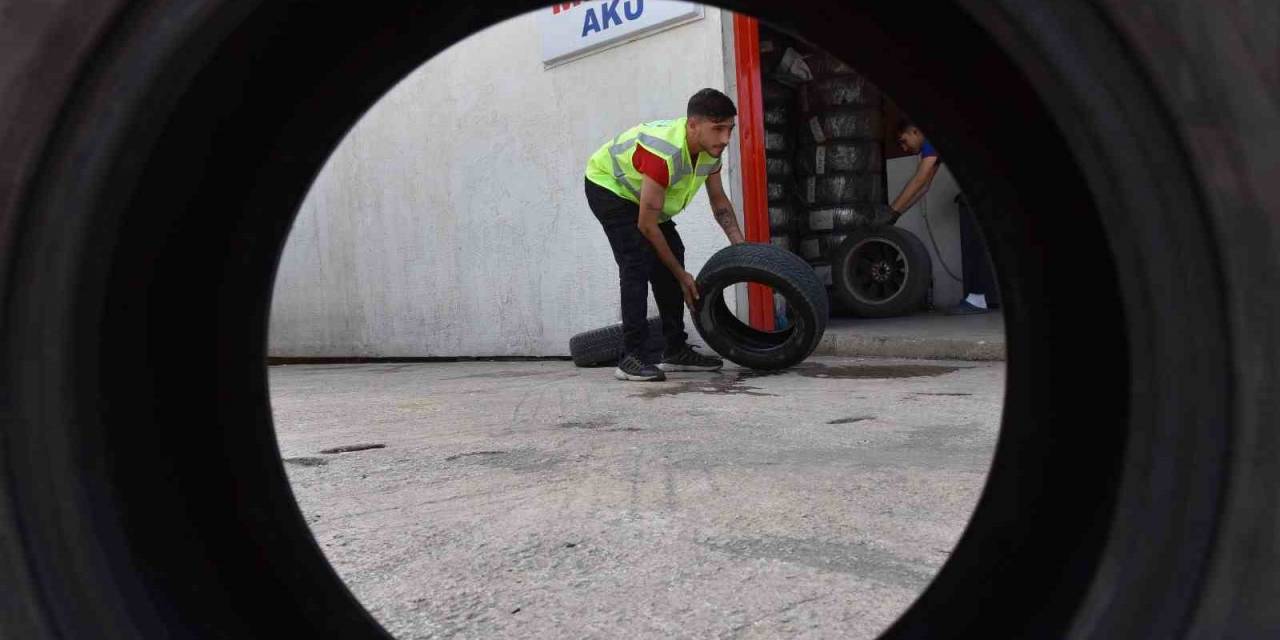 Ömrünü Tamamlamış Lastikler, Ekonomiye Kazandırılıyor