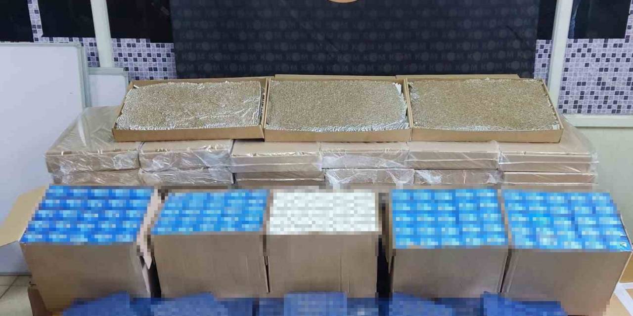 Tekirdağ’da 1 Milyona Yakın Makaron Ele Geçirildi