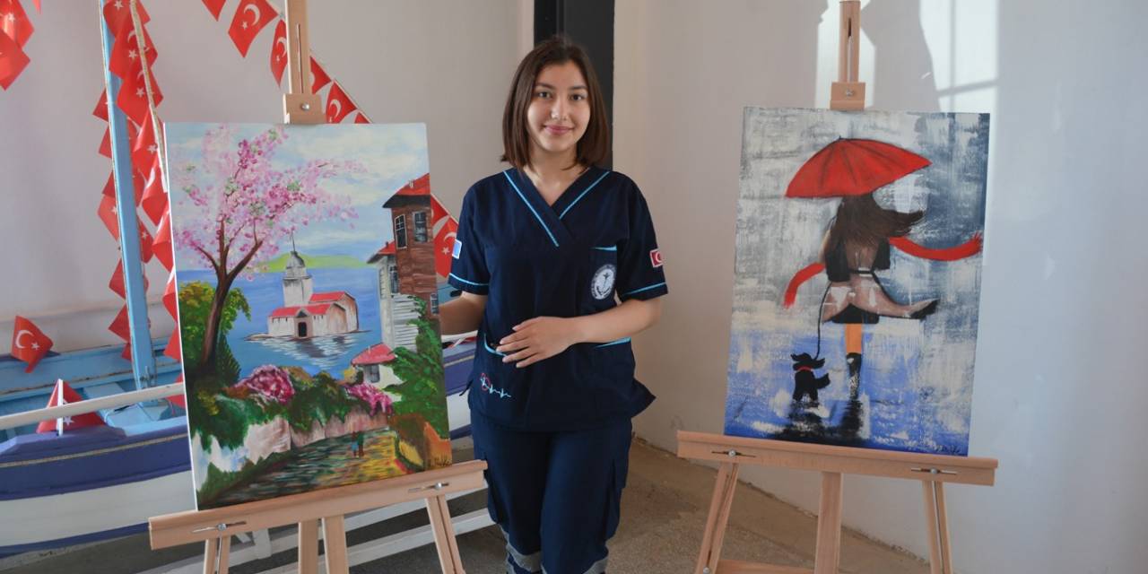 Erbakan Mesleki Ve Teknik Anadolu Lisesi’nden Yıl Sonu Resim Sergisi