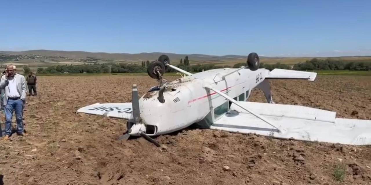 Aksaray’da Sivil Eğitim Uçağı Düştü