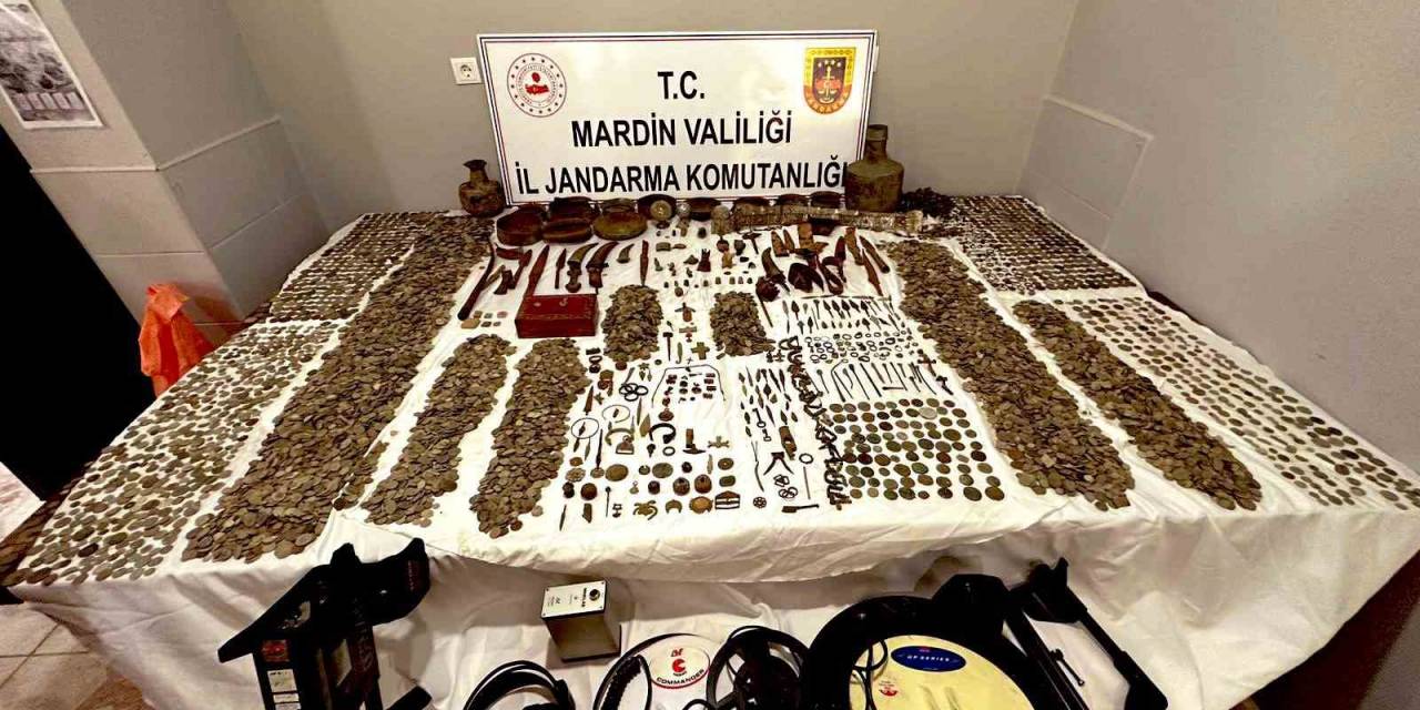 Mardin’de 22 Bin 265 Adet Tarihi Eserle Yakalanan Şüpheli Tutuklandı