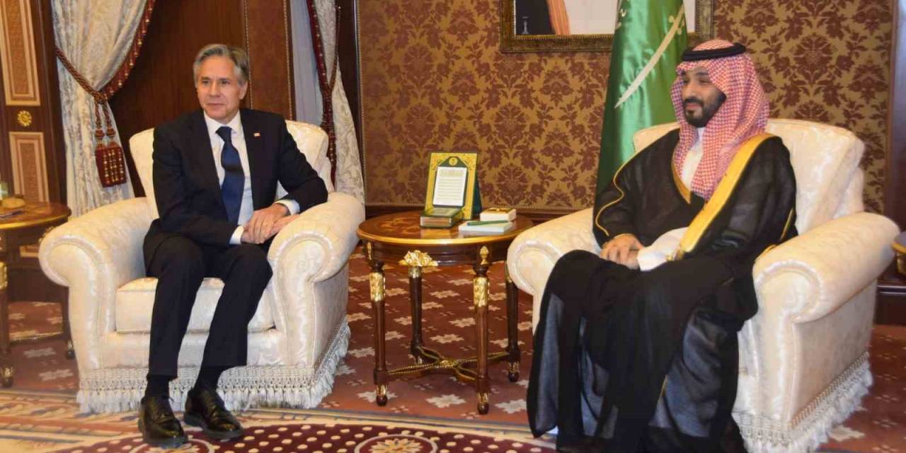 Abd Dışişleri Bakanı Blinken, Suudi Arabistan Veliaht Prensi Selman İle Bir Araya Geldi