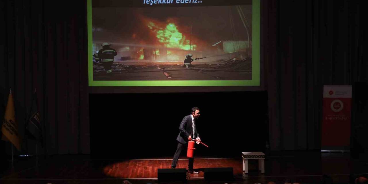 Konya Büyükşehir İtfaiyesi’nde Kur’an Kursu Öğreticilerine “yangın Ve İlkyardım ” Semineri