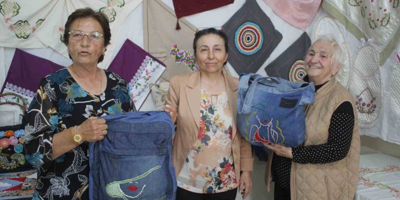 85 Yaşında Kursu Başarıyla Tamamladı, Ürünlerini Sergiledi