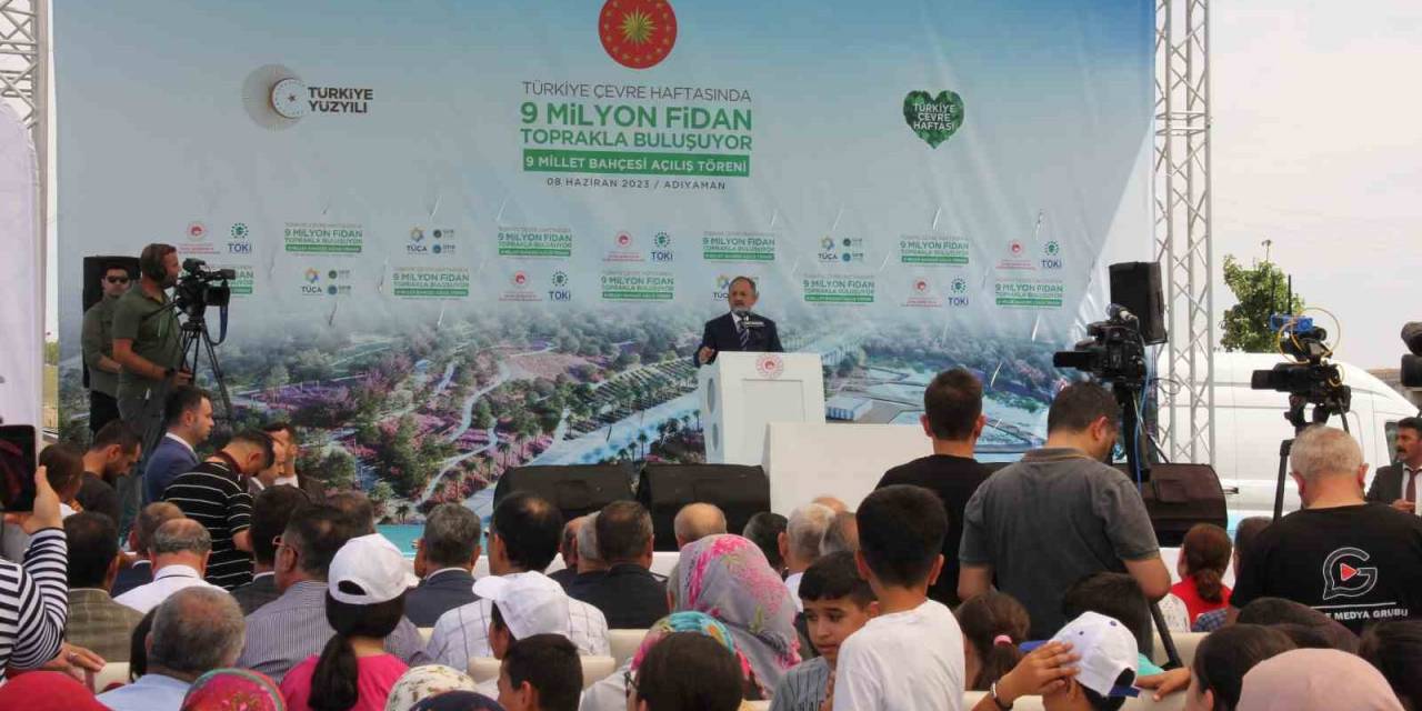 Bakan Özhaseki, 9 Millet Bahçesi’nin Açılışında Konuştu
