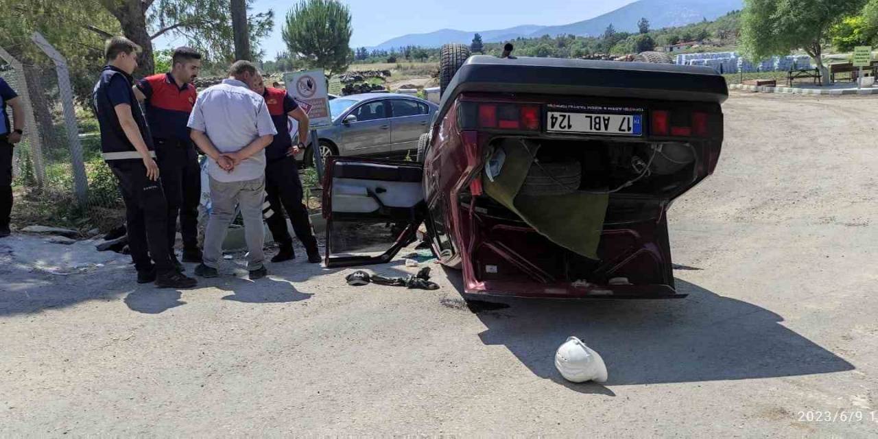 Bayramiç’te Virajı Alamayarak Devrilen Otomobildeki 3 Kişi Yaralandı